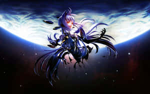 Armored Female Android From Epic Anime Xenosaga Wallpaper