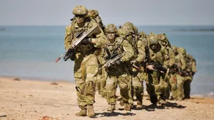 Army Soldiers In Line Wallpaper