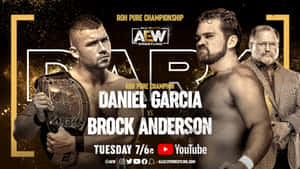 Arn Anderson With Wrestlers Daniel And Brock Wallpaper