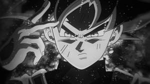 Arrogant Goku Black And White Wallpaper