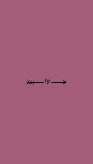 Arrow Heart Cute Iphone Lock Screen Wallpaper
