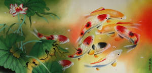 Art Beautiful Fish Wallpaper