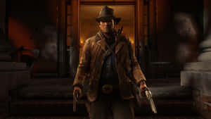 Arthur_ Morgan_ Ready_for_ Duel.jpg Wallpaper