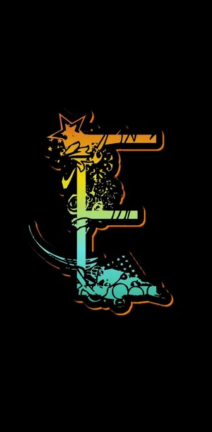 Artistic Letter E Wallpaper