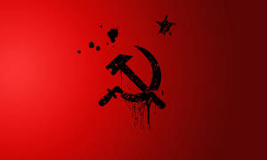 Artistic Representation Of The Soviet Union Flag Wallpaper