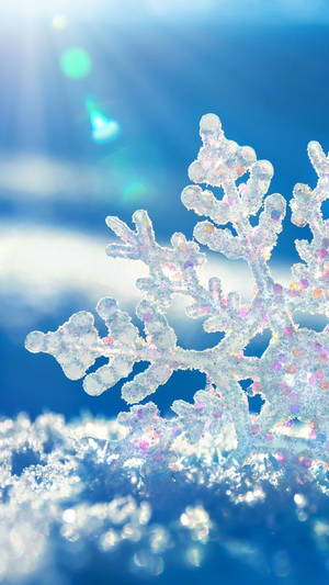 Artistic Snowflake Illustration Wallpaper