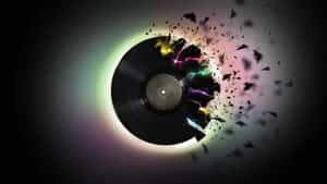 Artistic Vinyl Record Photoshop Wallpaper