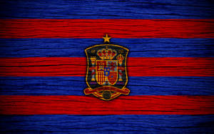 Artsy Spain National Football Team Logo Wallpaper