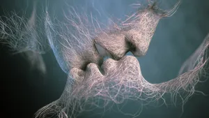 Artwork Of Kissing Hd Wallpaper