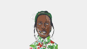 Asap Rocky Cool Digital Art Wallpaper