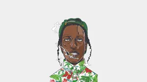 Asap Rocky Cool Digital Art Wallpaper