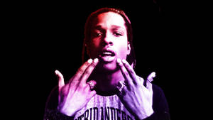 Asap Rocky Gang Signs Wallpaper