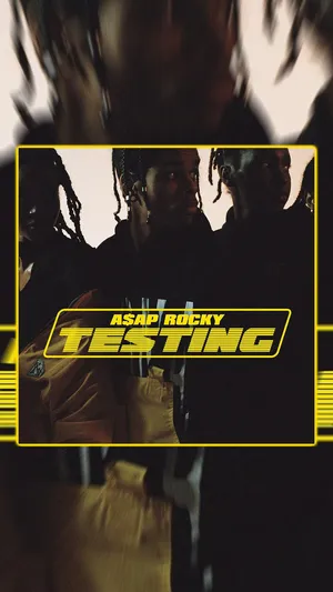 Asap Rocky Testing Yellow Square Wallpaper
