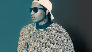 Asap Rocky With White Cap Wallpaper