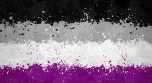 Asexual Flag Splash Abstract Art Wallpaper