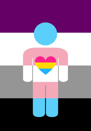Asexual Human Different Pride Flag Wallpaper
