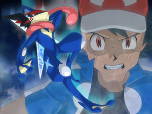 Ash And Greninja, Best Friends Forever Wallpaper