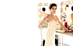 Ashley Greene Strapless Dress Wallpaper