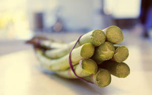 Asparagus With Chopped Crowns Wallpaper