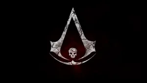 Assassin's Creed Iv Skull Gaming Logo Wallpaper