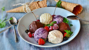 Assorted Ice Cream Dessert Wallpaper