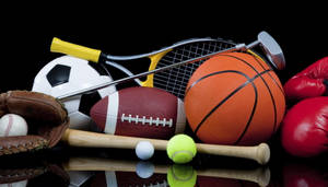 Assortment Of Balls And Sport Equipment Wallpaper