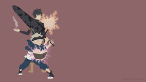 Asta Displaying His Immense Magical Powers In Black Clover. Wallpaper