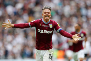 Aston Villa's Grealish Win Celebration Wallpaper