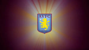 Aston Villa Striking Badge Wallpaper