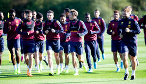 Aston Villa Training Session Wallpaper