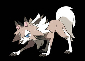 Astonishing Midday Lycanroc Stretching In Full Glory Wallpaper