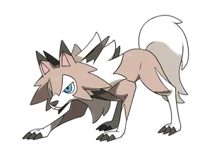 Astonishing Midday Lycanroc Stretching In Full Glory Wallpaper