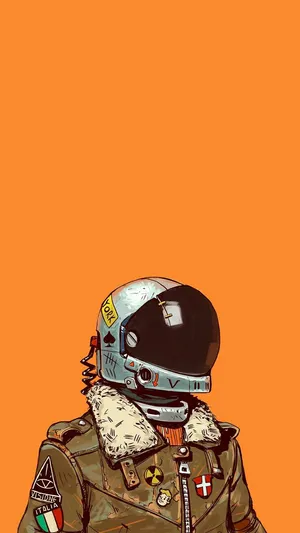 Astronaut Wearing A Jacket Swag Wallpaper