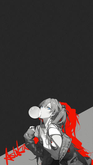 Asuka Evangelion Phone Wallpaper