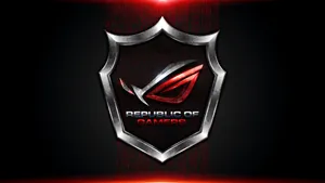 Asus Rog Logo On Badge Wallpaper
