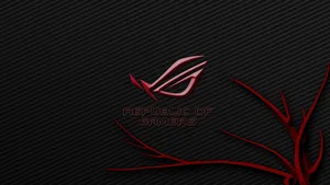 Asus Rog Logo With Tree Wallpaper
