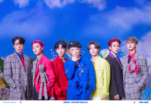 Ateez Blue Sky Desktop Wallpaper