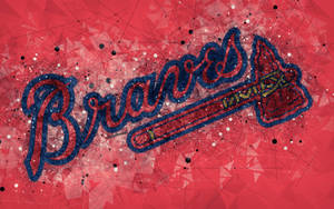 Atlanta Braves Geometric Wallpaper