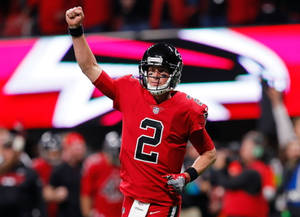 Atlanta Falcons Matt Ryan Raised Fist Wallpaper