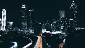 Atlanta On A Dark Night Wallpaper