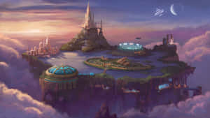 Atlantis The Lost Empire Floating Island Wallpaper