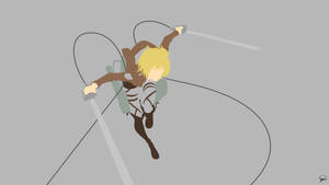 Attack On Titan Characters Armin Minimal Wallpaper