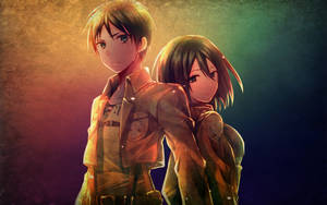 Attack On Titan Pc Back To Back Wallpaper