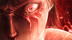 Attack On Titan Titan Eren Furious And Crying Wallpaper