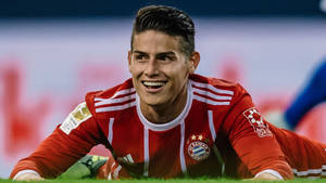 Attractive Soccer Player James Rodriguez Wallpaper