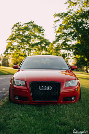 Audi Red Front Bumper Wallpaper