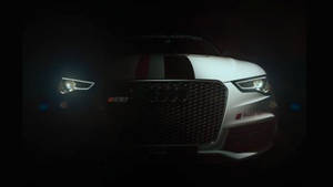 Audi Rs6 White Teaser Wallpaper