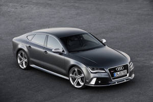 Audi Rs7 Black Side Angle Wallpaper