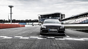 Audi Tt Racecar Black Edition Wallpaper