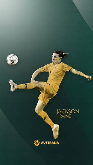 Australia National Football Team Jackson Irvine Art Wallpaper